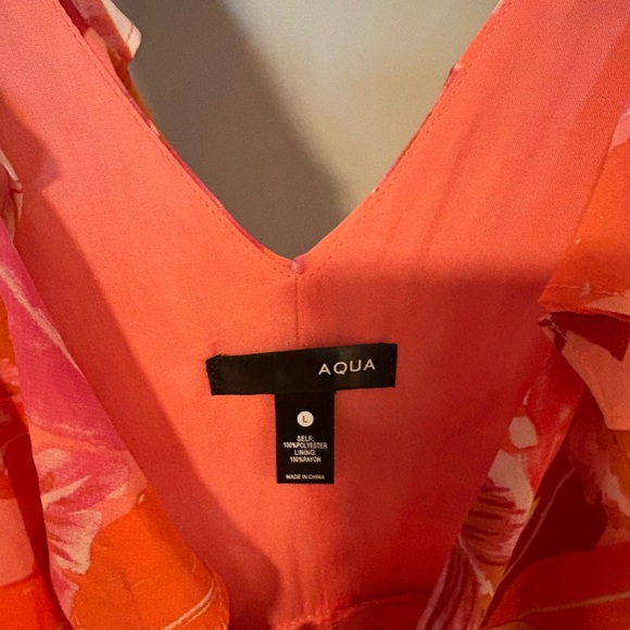 Aqua Vibrant Pink and Red Maxi Dress - Picture 2 of 5